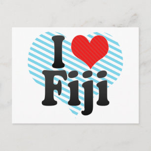I Love Fiji Postcard