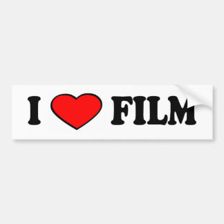 i love film bumper sticker