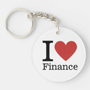 I ❤️ Love Finance - Finance Department - Keychain