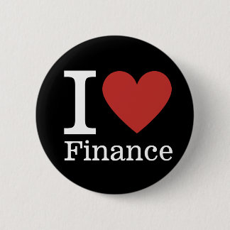 I ❤️ Love Finance - Finance Department Pin Button