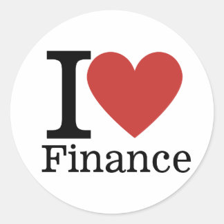 I ❤️ Love Finance - Finance Department - Sticker