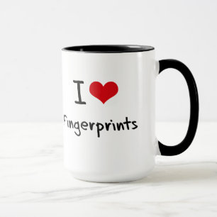 I Love Fingerprints Mug
