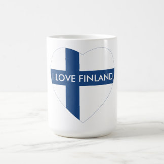 I LOVE FINLAND HEART COFFEE MUG