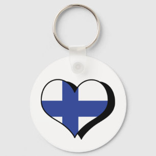 I Love Finland Keychain