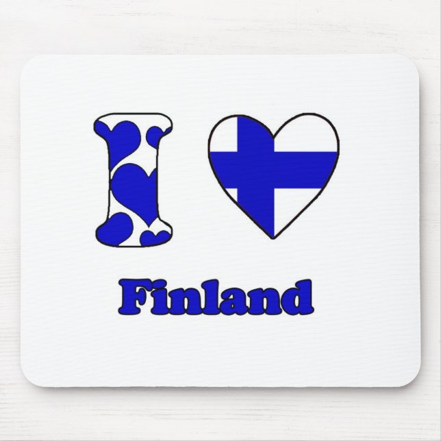 I love Finland Mouse Pad (Front)