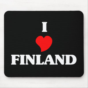 I Love Finland Mouse Pad