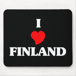 I Love Finland Mouse Pad