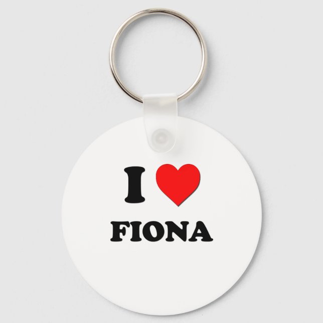 I Love Fiona Key Ring (Front)