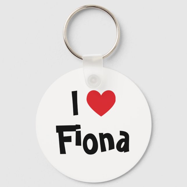 I Love Fiona Keychain (Front)