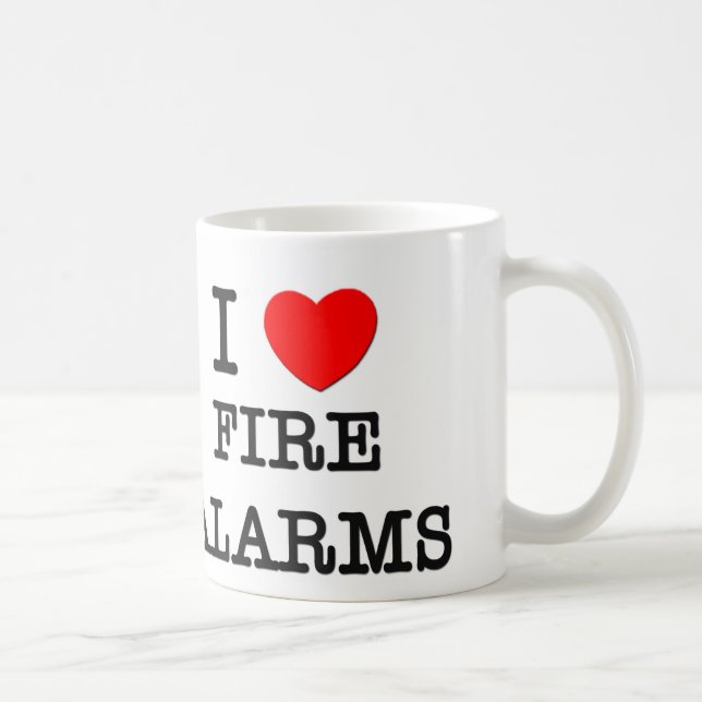 I Love Fire Alarms Coffee Mug (Right)