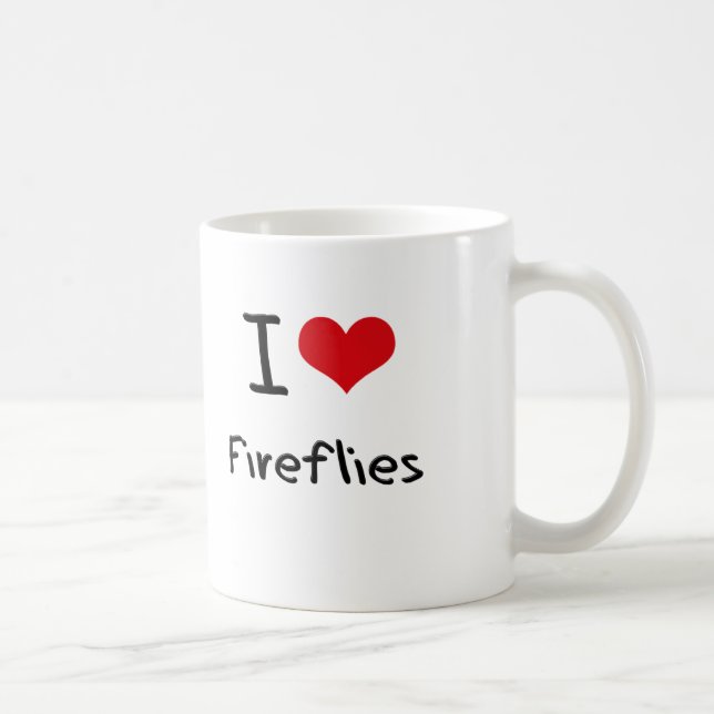 I Love Fireflies Coffee Mug (Right)
