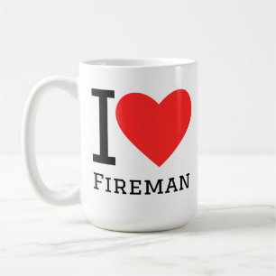 I love fireman  coffee mug