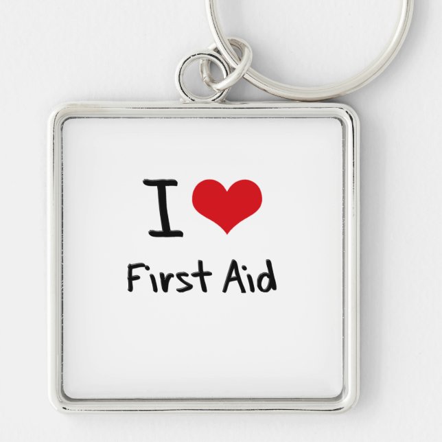 I Love First Aid Key Ring (Front)