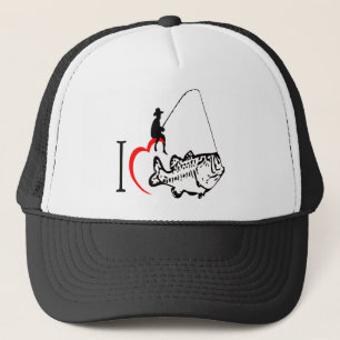 I Love Fishing Trucker Hat