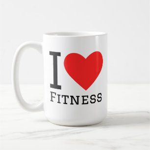 I love fitness coffee mug