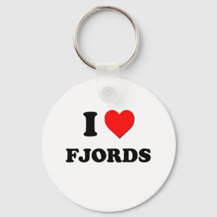 I Love Fjords Key Ring