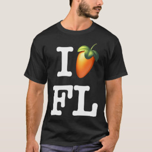 I Love FL Studio Producer White Design T-Shirt