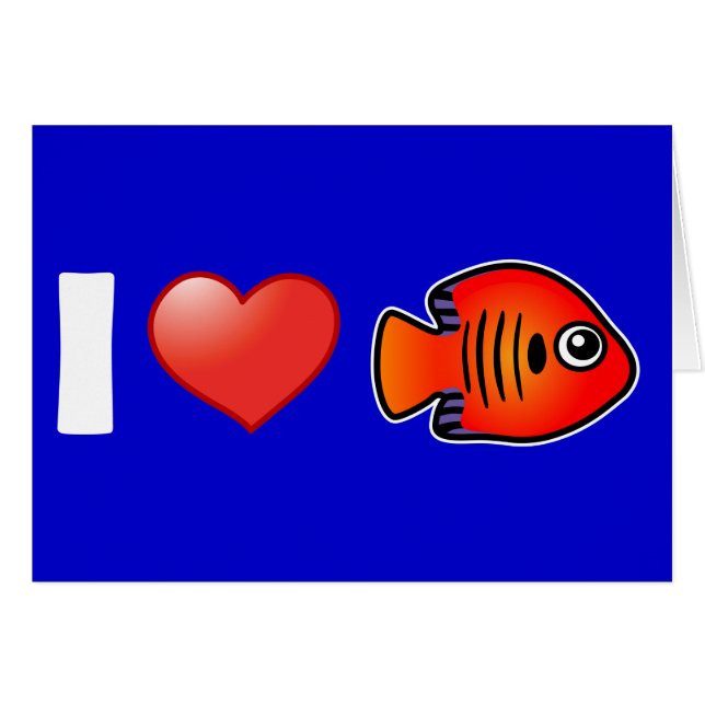 I Love Flame Angelfish (Front Horizontal)