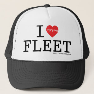 I Love Fleet Trucker Hat