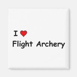 I Love Flight Archery Magnet