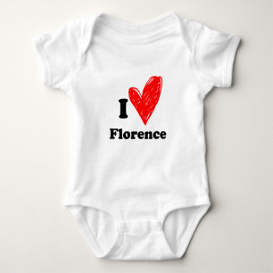 I love Florence Baby Bodysuit