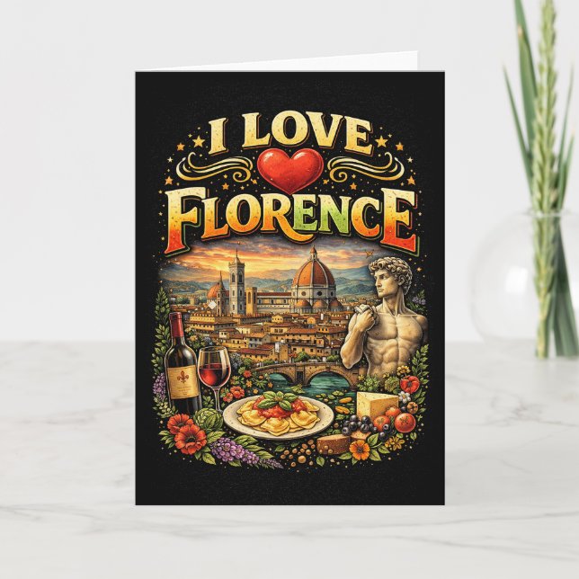 I Love Florence Holiday Card (Front)
