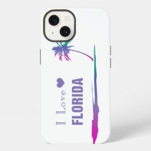 I Love Florida Colourful Purple iPhone 13 Case