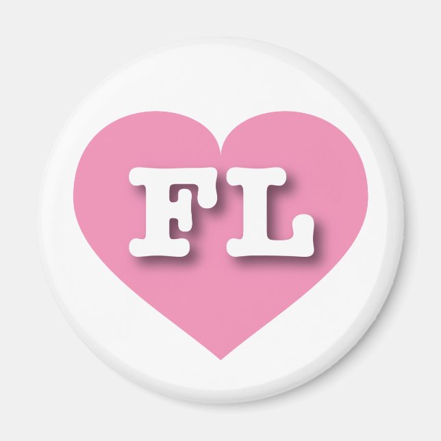 I love Florida - FL pink heart Magnet (Front)