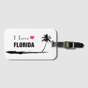 I Love Florida Luggage Tag