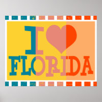 I love Florida - Pop art