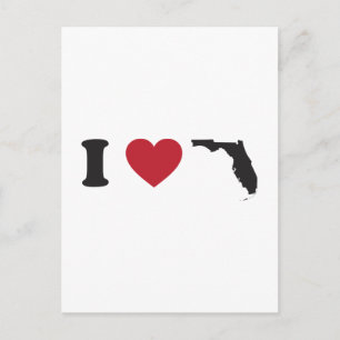 I Love Florida Postcard