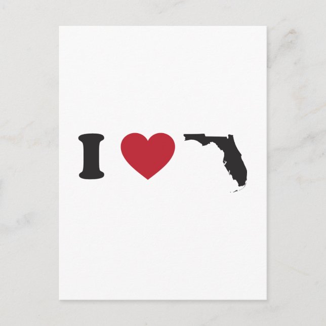 I Love Florida Postcard (Front)