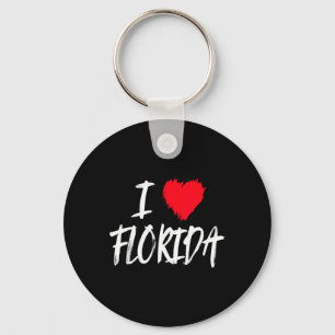 I Love Florida Usa America Beach Vacation Travel T Key Ring
