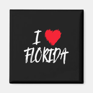 I Love Florida Usa America Beach Vacation Travel T Magnet