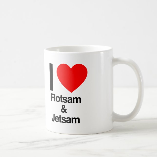 i love flotsam and jetsam coffee mug (Right)