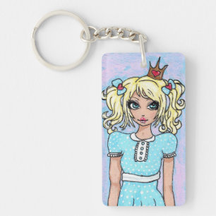 "I Love Fluffy Bunnies!" Key Chain
