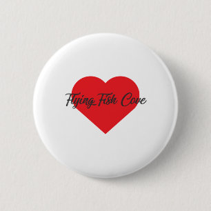 I Love Flying Fish Cove - Christmas Island 6 Cm Round Badge