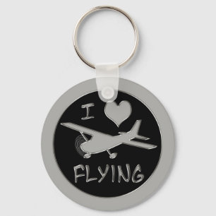 I Love Flying Key Ring