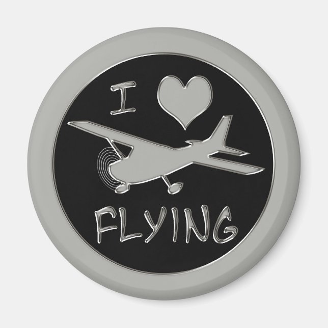 I Love Flying Magnet (Front)