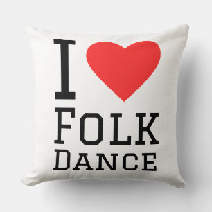 I love folk dance cushion