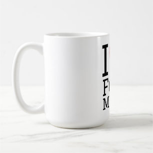 I love folk metal square sticker coffee mug