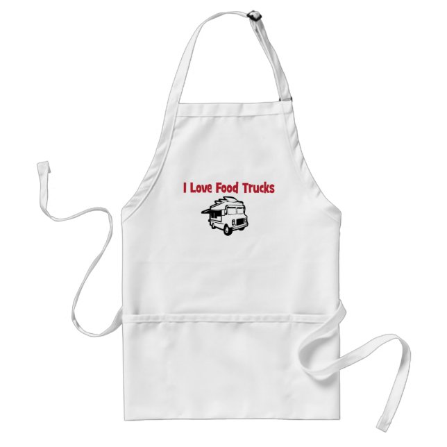 i love food trucks standard apron (Front)