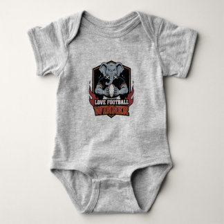 I love football baby bodysuit