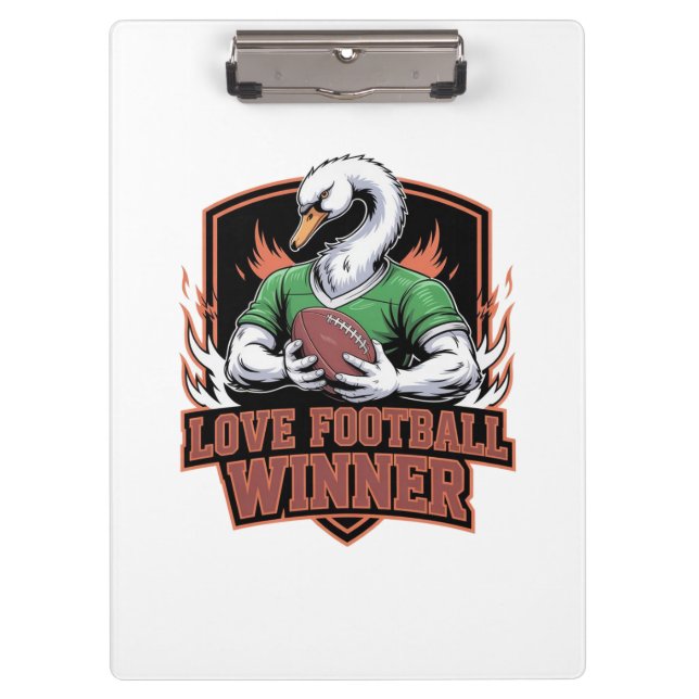 I love football  clipboard (Front)