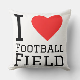 I love football field Sticker Cushion