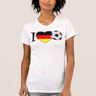 "I Love Football" Germany Girls Shirt