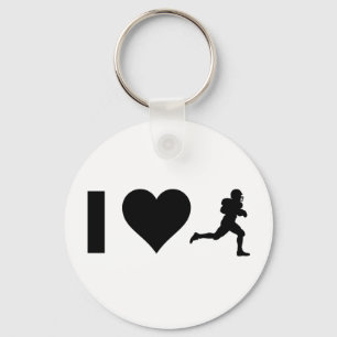 I Love Football Key Ring