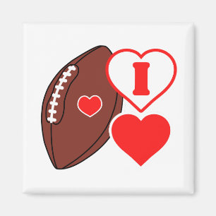 I love Football Magnet