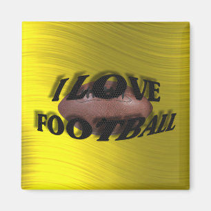 I LOVE FOOTBALL-MAGNET MAGNET