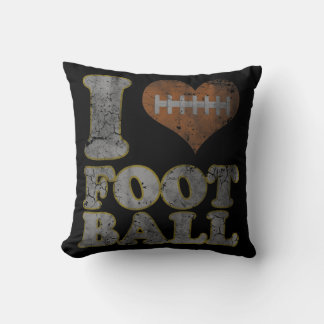 I Love Football Men Women Kids  Cushion